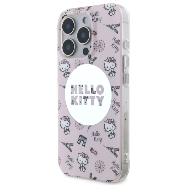 iTok webáruház - Hello Kitty Hello Kitty IML All Over Paris MagSafe tok iPhone 16 Pro készülékhez (rózsaszín) 2 Hello Kitty IML All Over Paris Magsafe iPhone 16 Pro Case (rózsaszín)