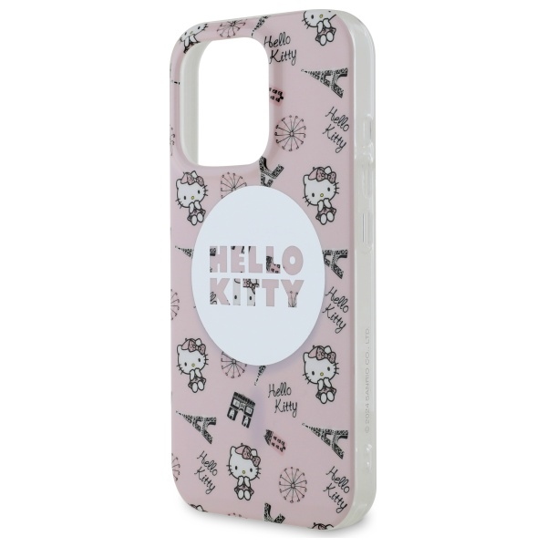 iTok webáruház - Hello Kitty Hello Kitty IML All Over Paris MagSafe tok iPhone 16 Pro készülékhez (rózsaszín) 6 Hello Kitty IML All Over Paris Magsafe iPhone 16 Pro Case (rózsaszín)