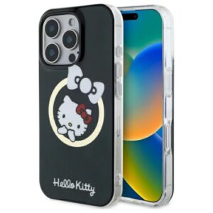 Hello Kitty IML Fun Bow MagSafe iPhone 16 Pro tok (fekete)