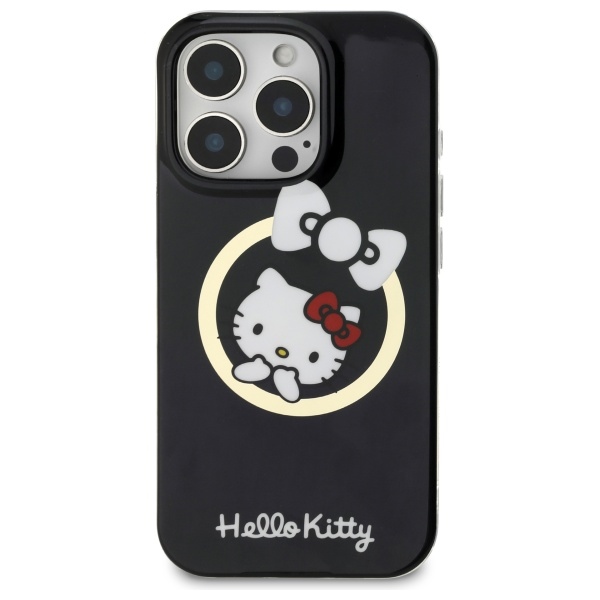 iTok webáruház - Hello Kitty Hello Kitty IML Fun Bow MagSafe iPhone 16 Pro tok (fekete) 3 Hello Kitty IML Fun Bow Magsafe iPhone 16 Pro Case (fekete)