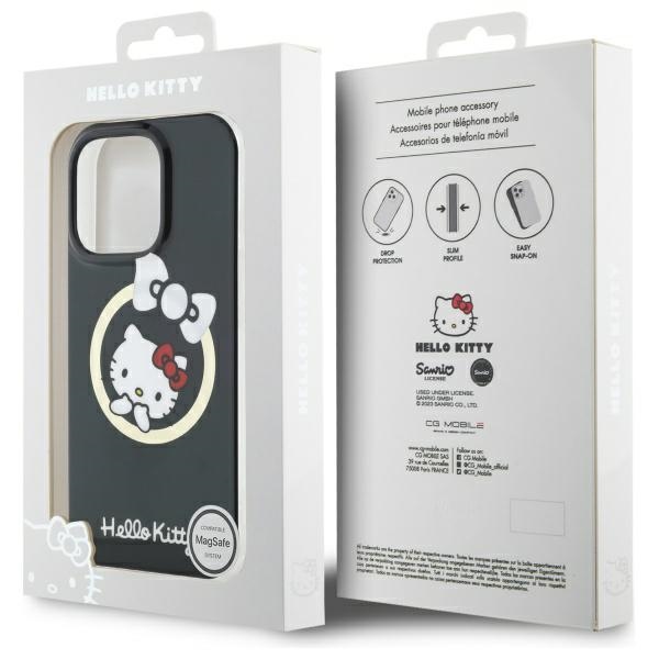 iTok webáruház - Hello Kitty Hello Kitty IML Fun Bow MagSafe iPhone 16 Pro tok (fekete) 8 Hello Kitty IML Fun Bow Magsafe iPhone 16 Pro Case (fekete)