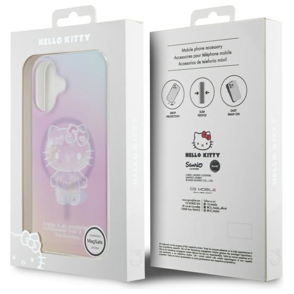 iTok webáruház - Hello Kitty Hello Kitty IML 50th Anniversary MagSafe iPhone 16 tok (rózsaszín) 8 Hello Kitty IML 50th Anniversary Magsafe iPhone 16 Case (rózsaszín)