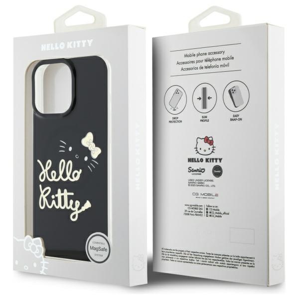 iTok webáruház - Hello Kitty Hello Kitty IML Golden Diva MagSafe tok iPhone 16 Pro Max készülékhez (fekete) 8 Hello Kitty IML Golden Diva MagSafe Case for iPhone 16 Pro Max (fekete)