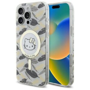 Hello Kitty Golden Leaves MagSafe tok iPhone 16 Pro Max készülékhez (fehér)