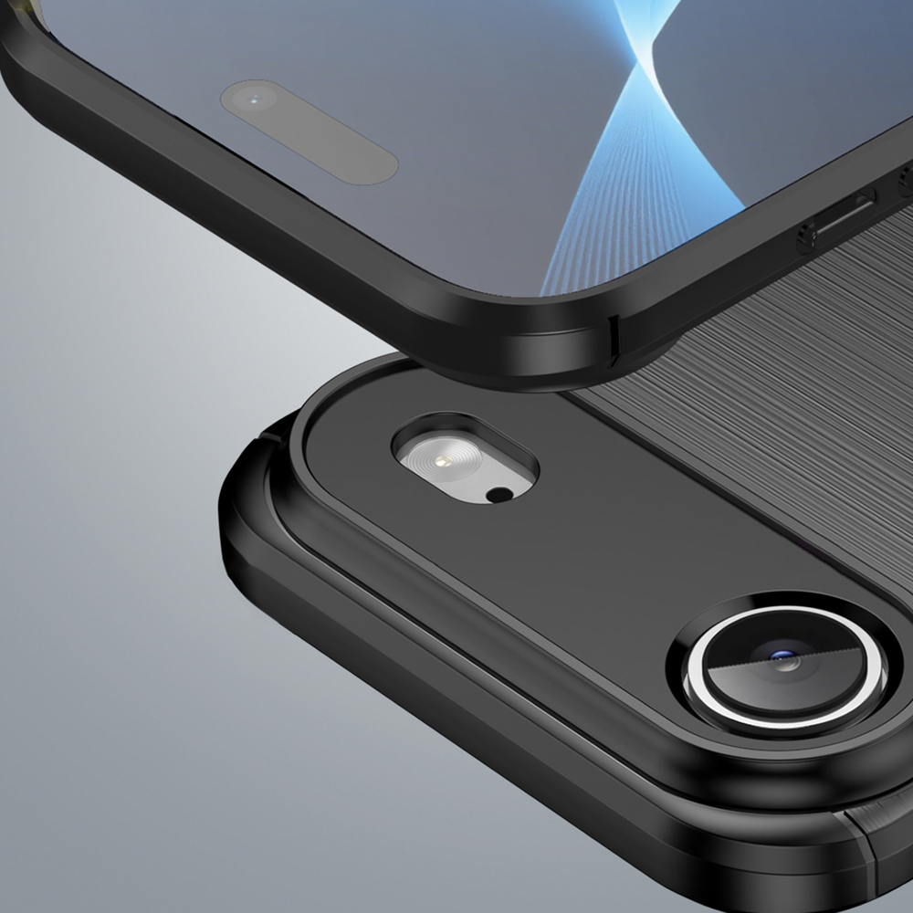 iTok webáruház - Hurtel Carbon tok iPhone 17 Air készülékhez (fekete) 6 Carbon Case for iPhone 17 Air (fekete)