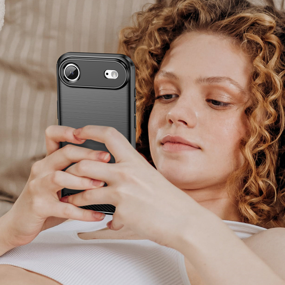iTok webáruház - Hurtel Carbon tok iPhone 17 Air készülékhez (fekete) 7 Carbon Case for iPhone 17 Air (fekete)