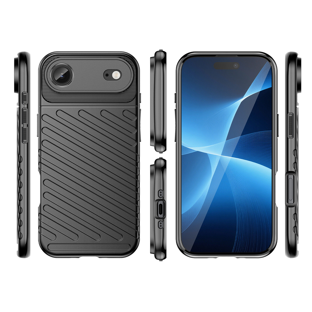 iTok webáruház - Hurtel Thunder tok iPhone 17 Airhez (fekete) 2 Thunder Case for iPhone 17 Air (fekete)