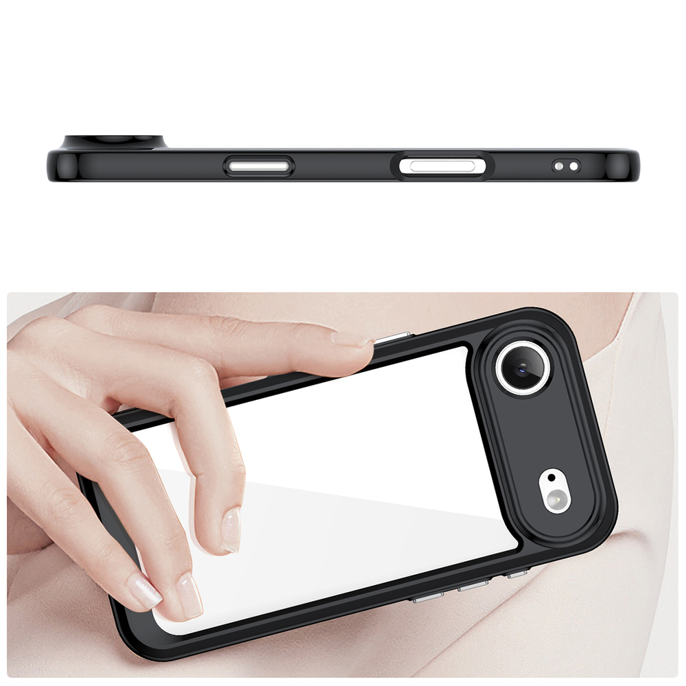iTok webáruház - Hurtel Outer Space tok iPhone 17 Airhez (fekete átlátszó) 4 Outer Space Case for iPhone 17 Air (fekete átlátszó)