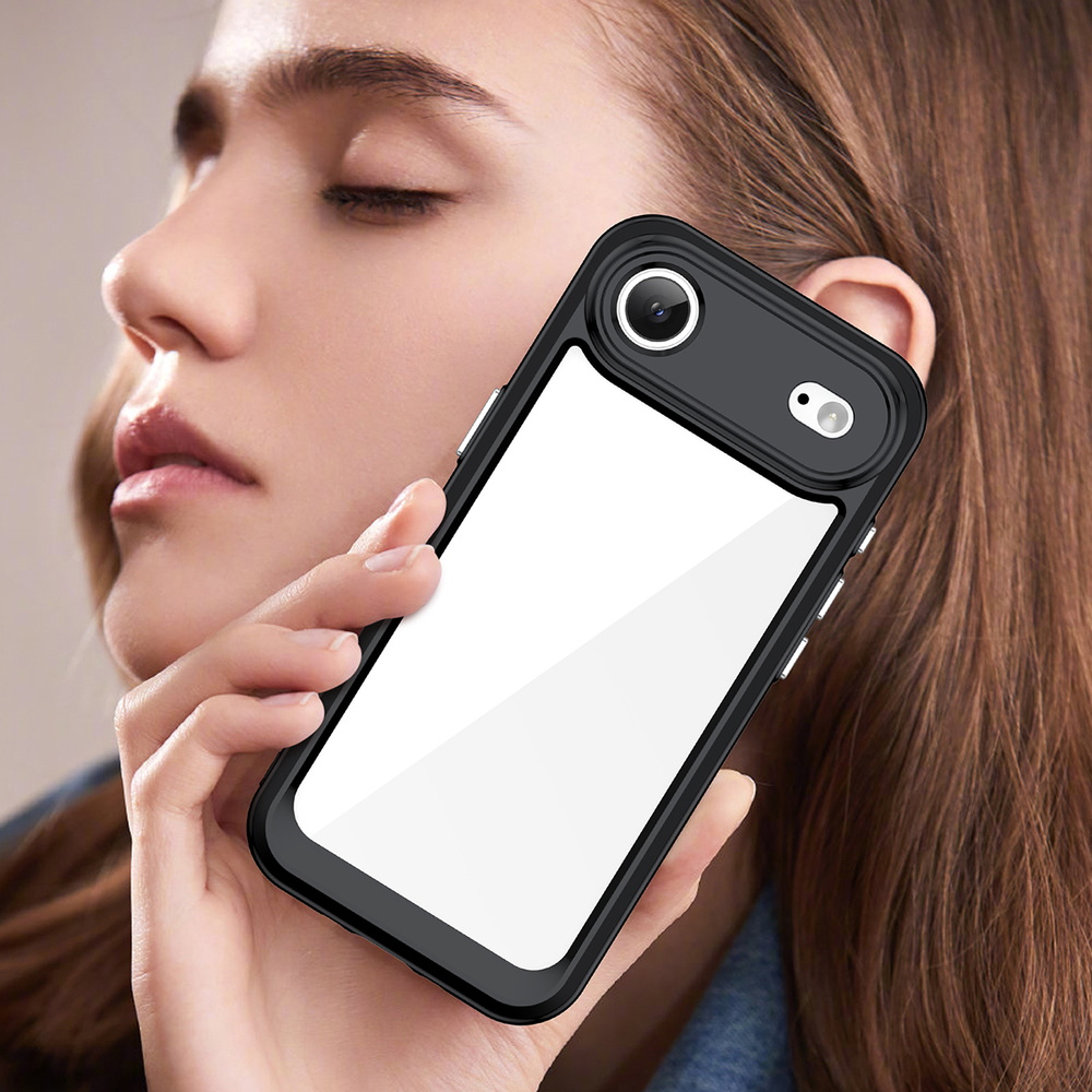 iTok webáruház - Hurtel Outer Space tok iPhone 17 Airhez (fekete átlátszó) 7 Outer Space Case for iPhone 17 Air (fekete átlátszó)
