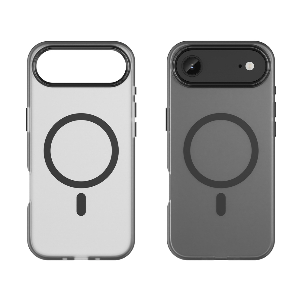 iTok webáruház - Hurtel Magnetic Abrasive tok iPhone 17 Air készülékhez, MagSafe-kompatibilis (matt fekete) 2 Magnetic Abrasive iPhone 17 Air Case Compatible with MagSafe (matt fekete)