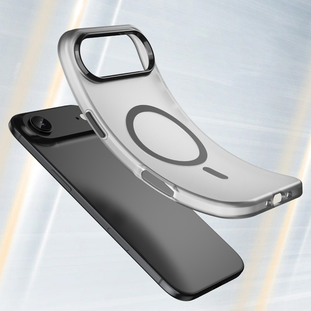 iTok webáruház - Hurtel Magnetic Abrasive tok iPhone 17 Air készülékhez, MagSafe-kompatibilis (matt fekete) 4 Magnetic Abrasive iPhone 17 Air Case Compatible with MagSafe (matt fekete)