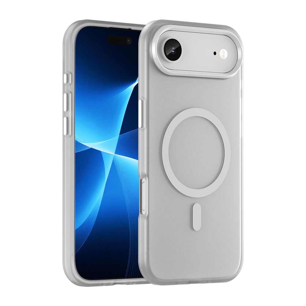 iTok webáruház - Hurtel Magnetic Abrasive tok iPhone 17 Air készülékhez – MagSafe-kompatibilis (matt fehér) 1 Magnetic Abrasive iPhone 17 Air Case Compatible with MagSafe (matt fehér)