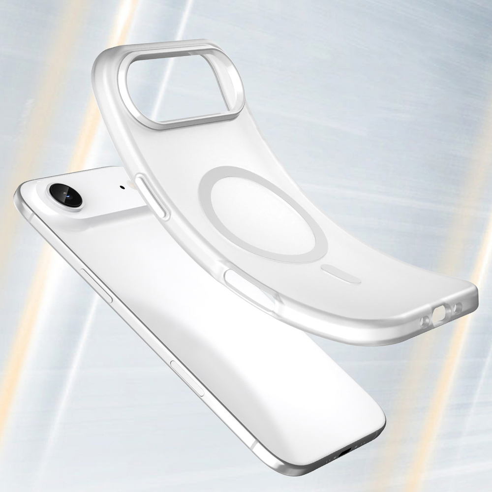 iTok webáruház - Hurtel Magnetic Abrasive tok iPhone 17 Air készülékhez – MagSafe-kompatibilis (matt fehér) 5 Magnetic Abrasive iPhone 17 Air Case Compatible with MagSafe (matt fehér)