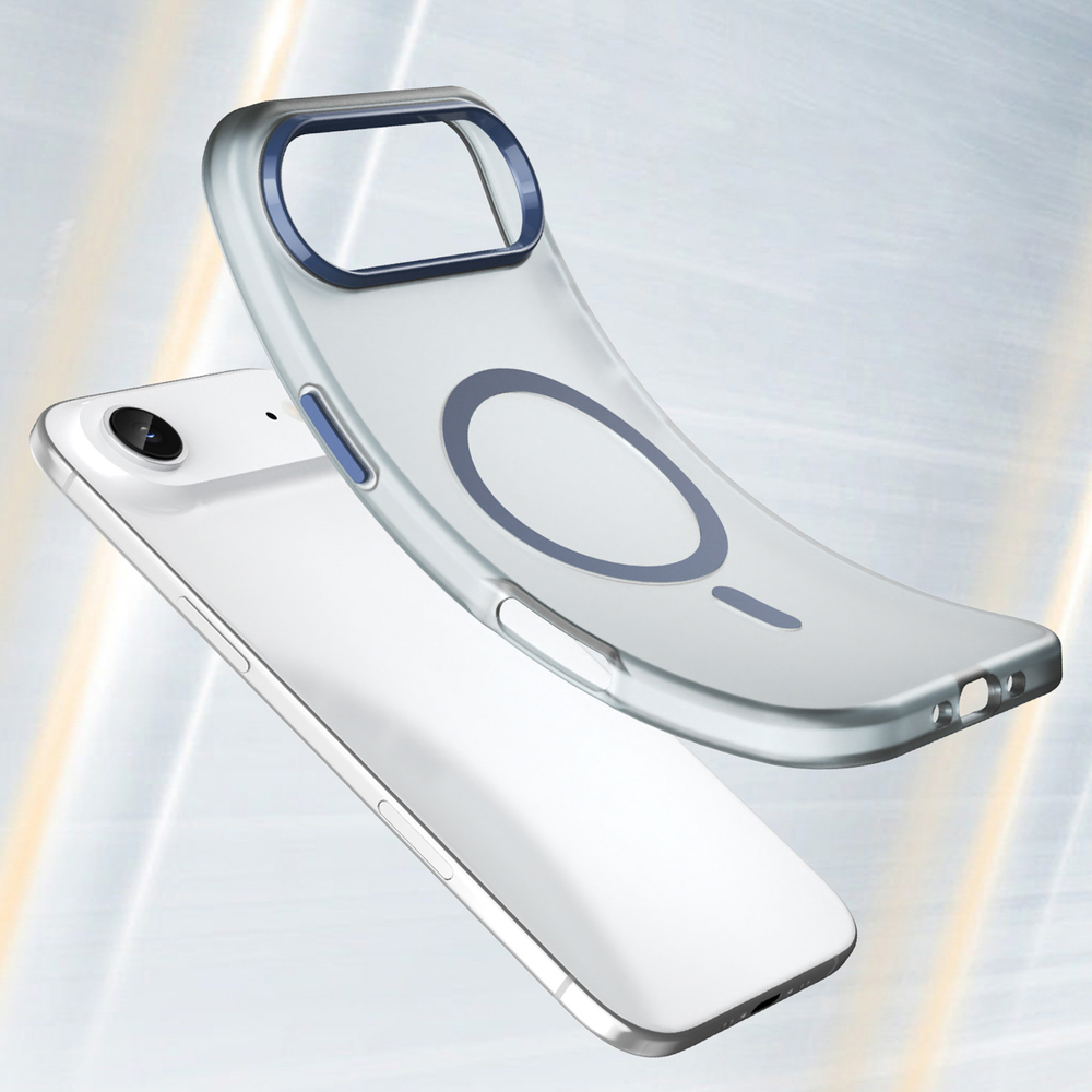 iTok webáruház - Hurtel Magnetic Abrasive tok iPhone 17 Air készülékhez MagSafe kompatibilitással (matt kék) 6 Magnetic Abrasive iPhone 17 Air Case Compatible with MagSafe (matt kék)