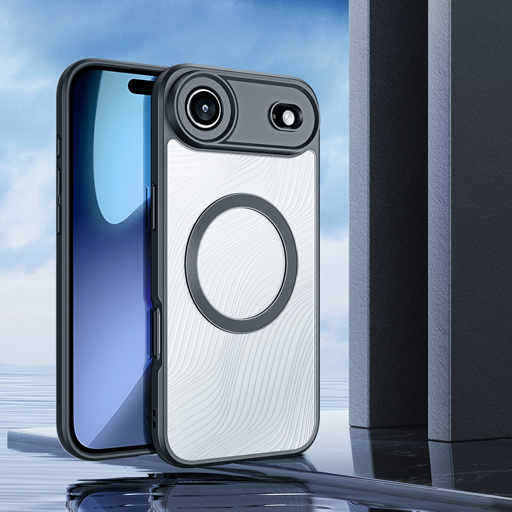iTok webáruház - Dux Ducis Dux Ducis Aimo Mag tok iPhone 17 Air készülékhez – fekete 3 Dux Ducis Aimo Mag Case with Magnetic Ring for iPhone 17 Air – Black
