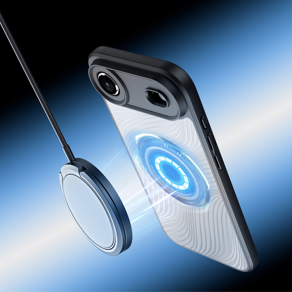 iTok webáruház - Dux Ducis Dux Ducis Aimo Mag tok iPhone 17 Air készülékhez – fekete 4 Dux Ducis Aimo Mag Case with Magnetic Ring for iPhone 17 Air – Black