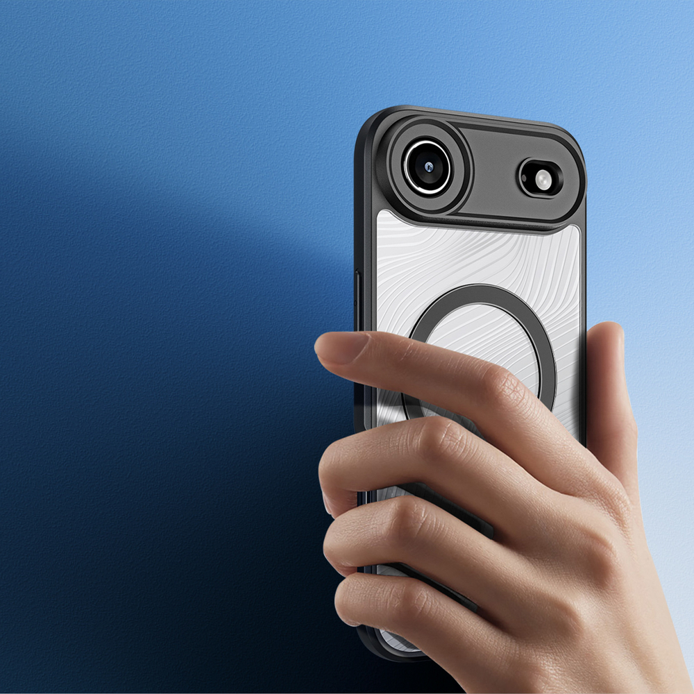 iTok webáruház - Dux Ducis Dux Ducis Aimo Mag tok iPhone 17 Air készülékhez – fekete 5 Dux Ducis Aimo Mag Case with Magnetic Ring for iPhone 17 Air – Black