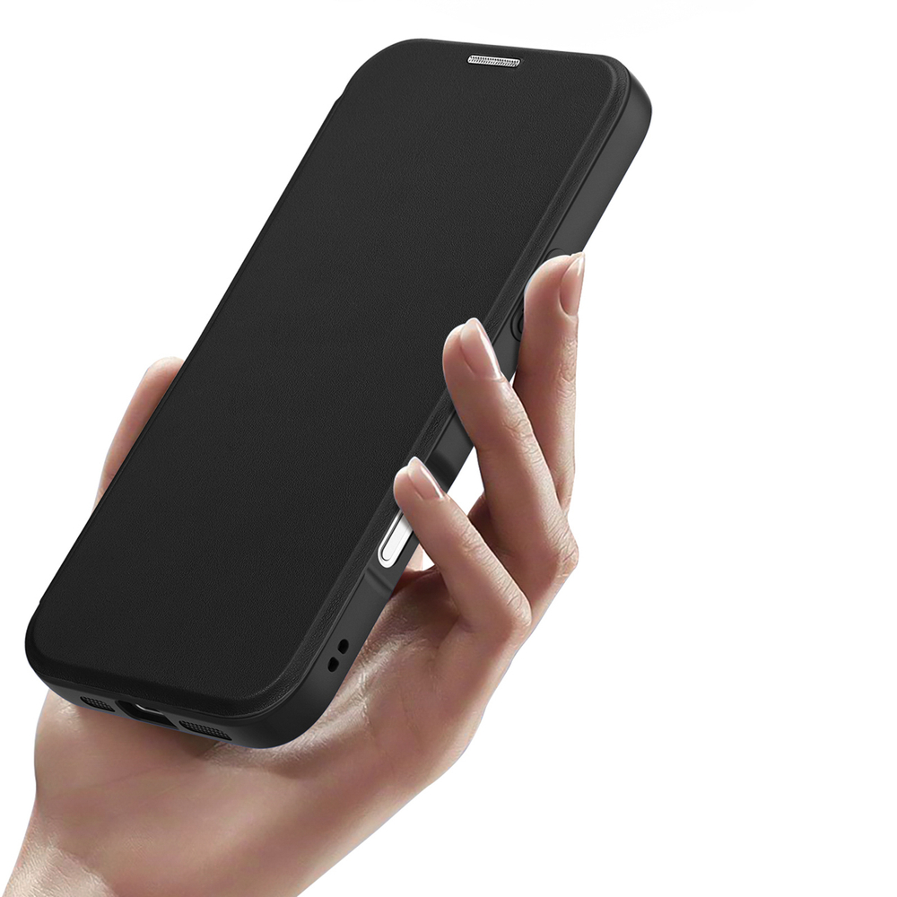 iTok webáruház - Dux Ducis Dux Ducis Skin X Pro iPhone 17 Air pénztárcás tok, MagSafe-kompatibilis (fekete) 7 Dux Ducis Skin X Pro iPhone 17 Air Case with Wallet, MagSafe Compatible (fekete)