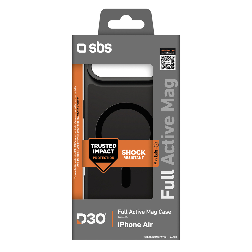 iTok webáruház - SBS SBS Full Active Mag tok D3O technológiával iPhone 17 Air készülékhez (fekete) 2 SBS Full Active Mag Case with D3O Technology for iPhone 17 Air (fekete)