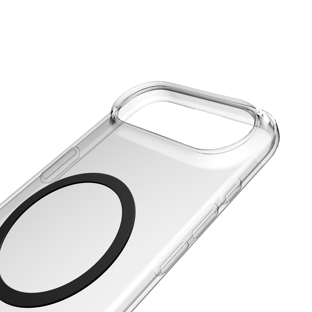 iTok webáruház - Puro Puro Lite Mag TPU+PC tok iPhone 17 Air készülékhez (átlátszó fekete gyűrűvel) 7 Puro Lite Mag TPU+PC Case Compatible with MagSafe for iPhone 17 Air (átlátszó fekete gyűrűvel)