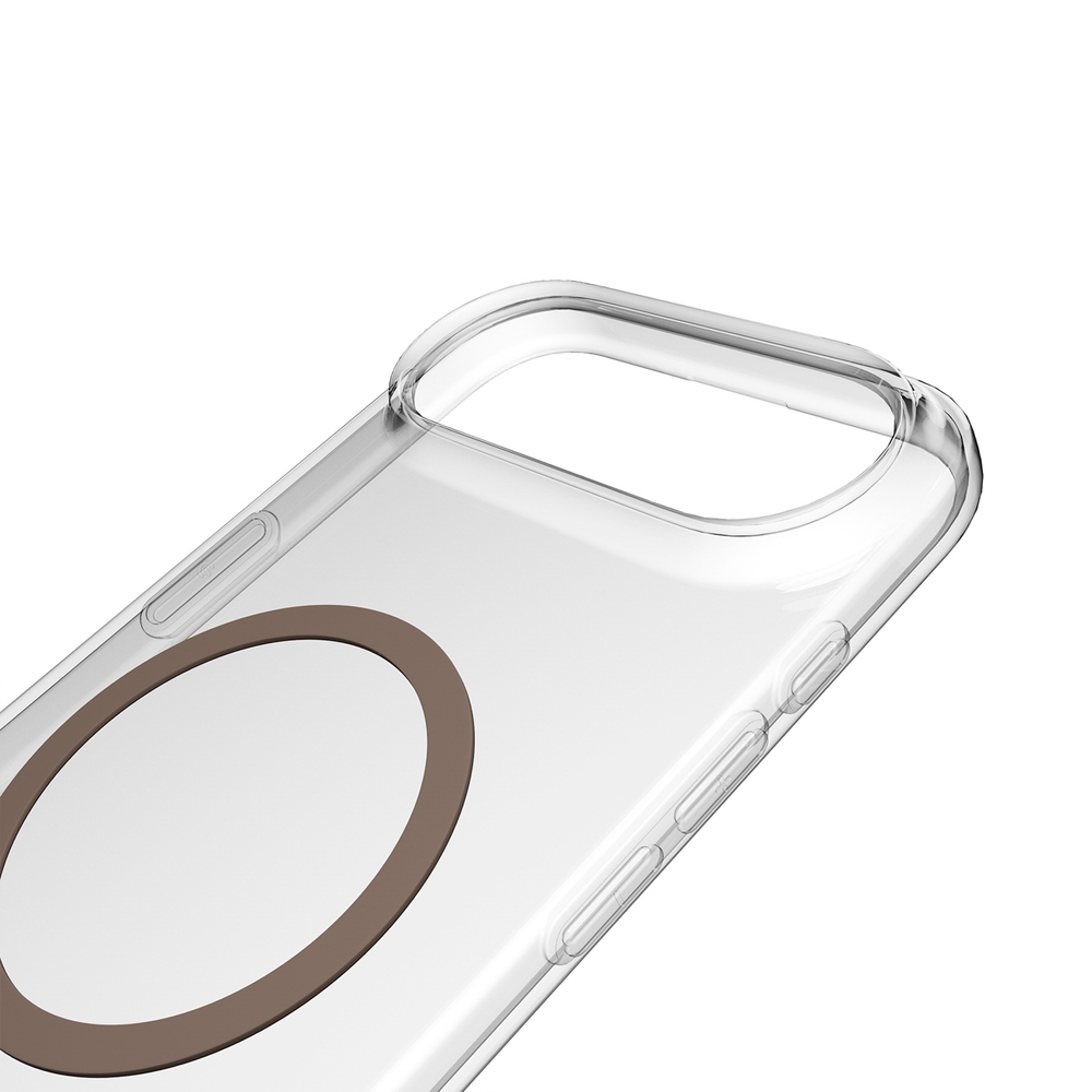 iTok webáruház - Puro Puro Lite Mag TPU+PC tok iPhone 17 Air készülékhez (átlátszó barna gyűrűvel) 5 Puro Lite Mag TPU+PC Case Compatible with MagSafe for iPhone 17 Air (átlátszó barna gyűrűvel)