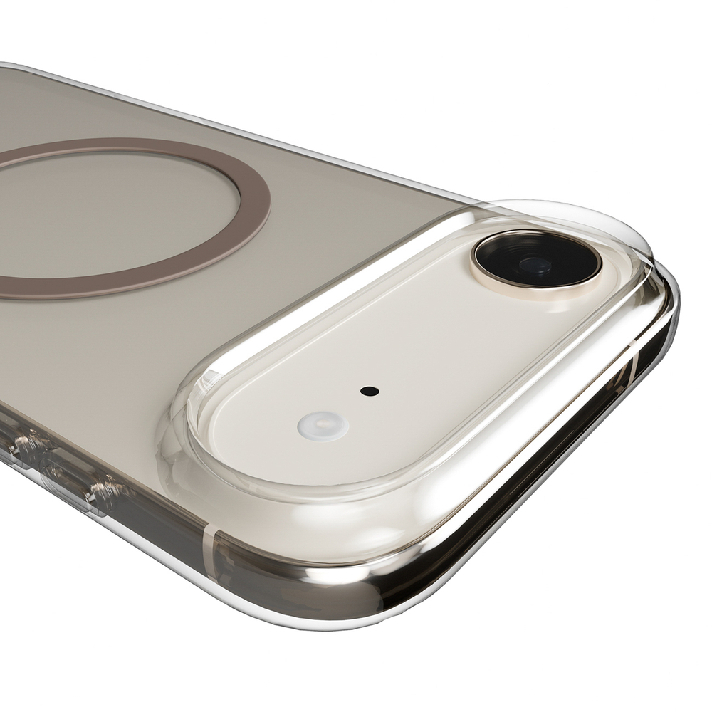 iTok webáruház - Puro Puro Lite Mag TPU+PC tok iPhone 17 Air készülékhez (átlátszó barna gyűrűvel) 7 Puro Lite Mag TPU+PC Case Compatible with MagSafe for iPhone 17 Air (átlátszó barna gyűrűvel)