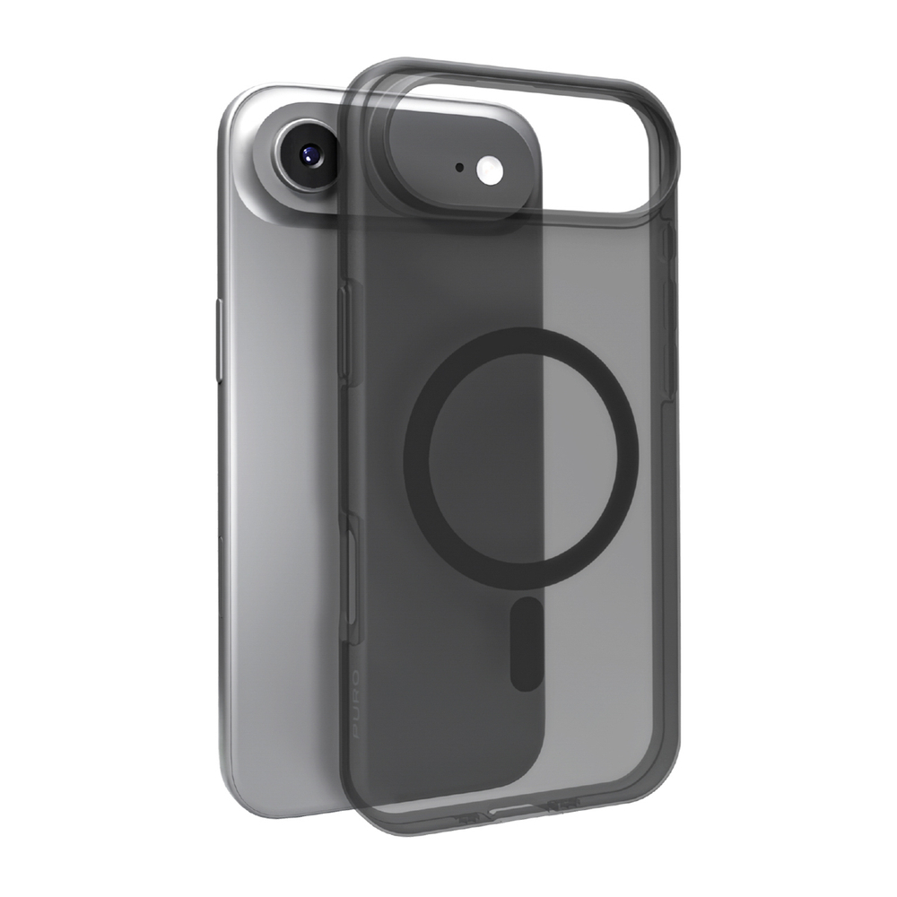 iTok webáruház - Puro Puro Daylight MagSafe szilikon tok iPhone 17 Air készülékhez (áttetsző fekete) 1 Puro Daylight Magsafe Compatible Silicone Case for iPhone 17 Air (áttetsző fekete)