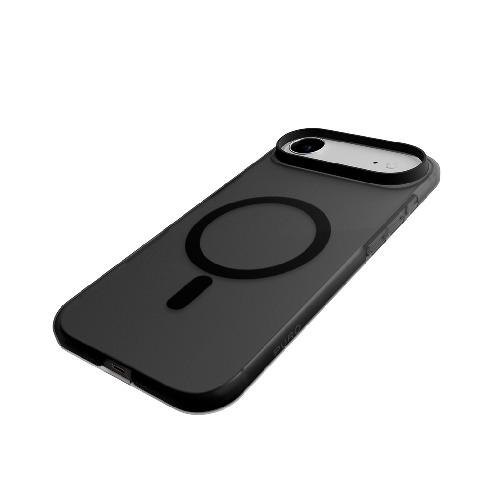 iTok webáruház - Puro Puro Daylight MagSafe szilikon tok iPhone 17 Air készülékhez (áttetsző fekete) 8 Puro Daylight Magsafe Compatible Silicone Case for iPhone 17 Air (áttetsző fekete)