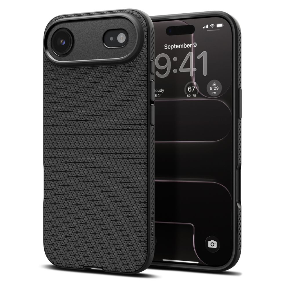 iTok webáruház - Spigen Spigen Liquid Air tok iPhone 17 Air készülékhez (matt fekete) 1 Spigen Liquid Air Case for iPhone 17 Air (matt fekete)