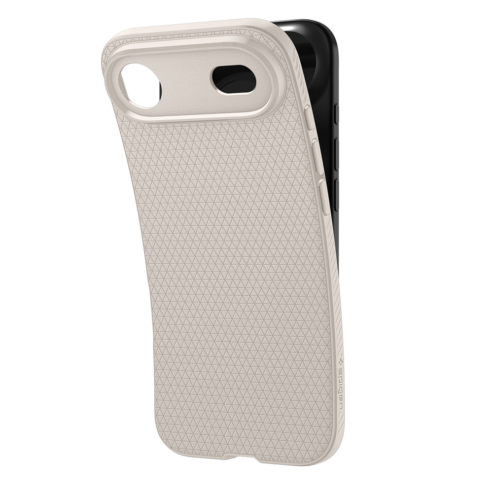 iTok webáruház - Spigen Spigen Liquid Air tok iPhone 17 Air készülékhez (titán) 5 Spigen Liquid Air case for iPhone 17 Air (titán)