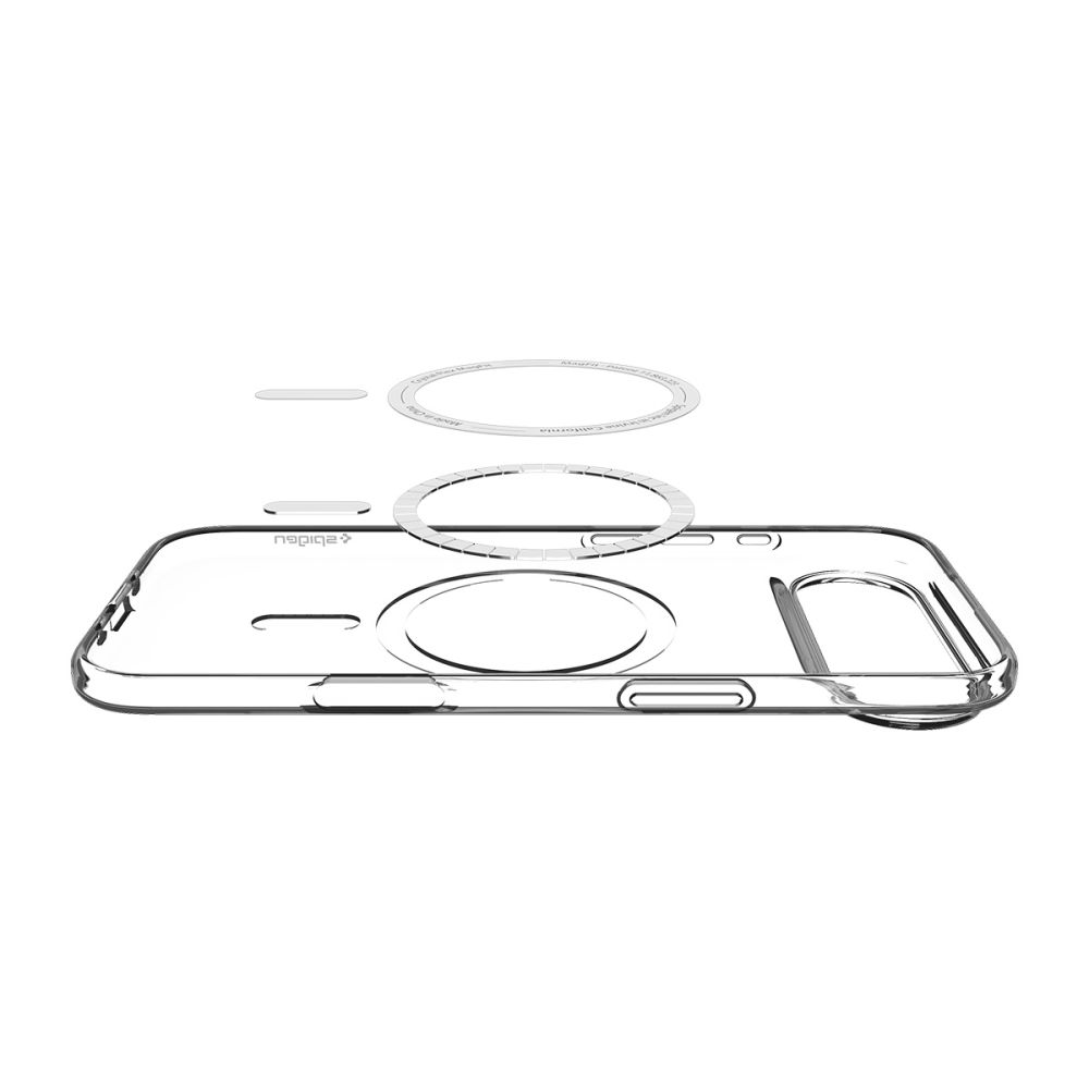 iTok webáruház - Spigen Spigen Liquid Crystal MagSafe tok iPhone 17 Air készülékhez (átlátszó és fehér) 5 Spigen Liquid Crystal MagSafe Case for iPhone 17 Air (átlátszó és fehér)