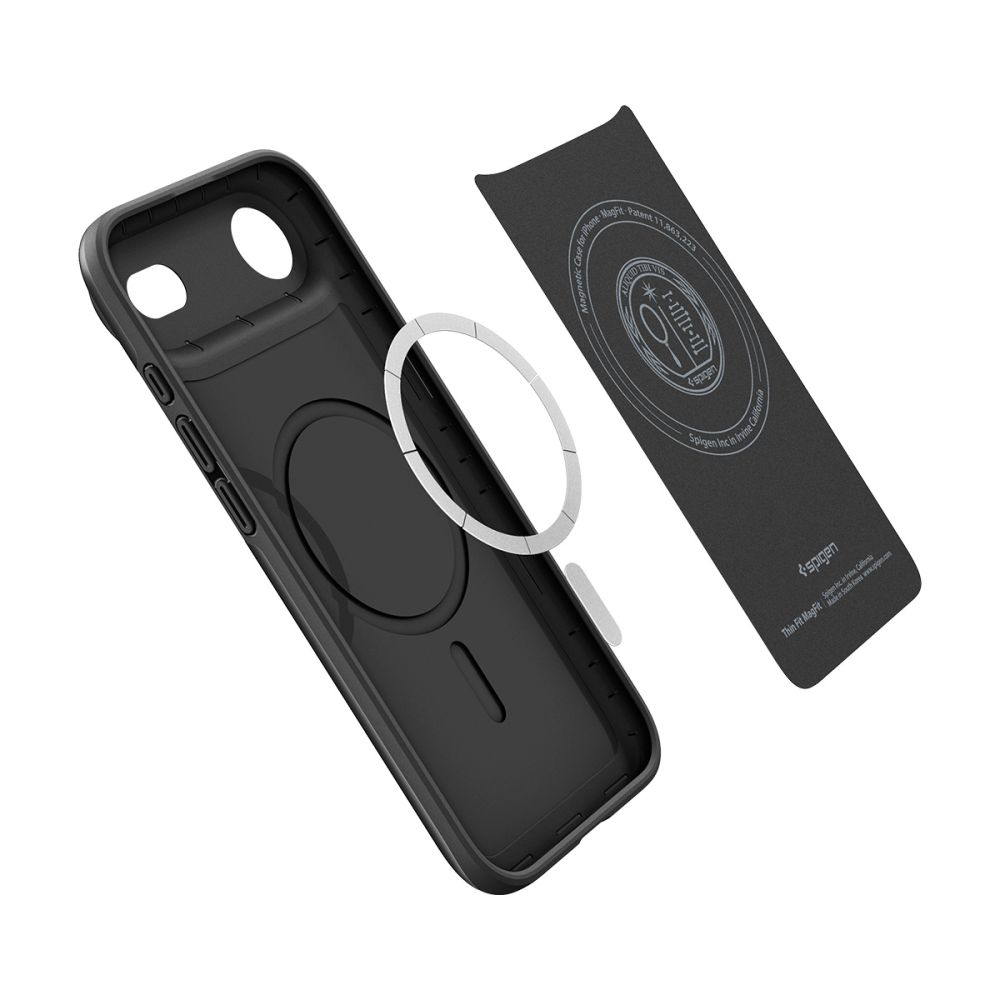 iTok webáruház - Spigen Spigen Thin Fit MagSafe tok iPhone 17 Air készülékhez (fekete) 7 Spigen Thin Fit MagSafe Case for iPhone 17 Air (fekete)