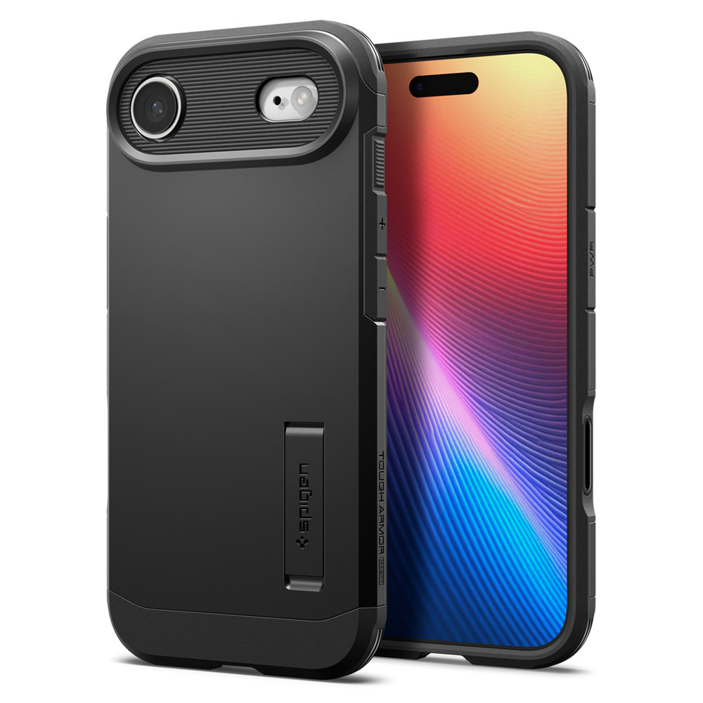iTok webáruház - Spigen Spigen Tough Armor "T" MagSafe tok iPhone 17 Air készülékhez (fekete) 2 Spigen Tough Armor "T" MagSafe case for iPhone 17 Air (fekete)