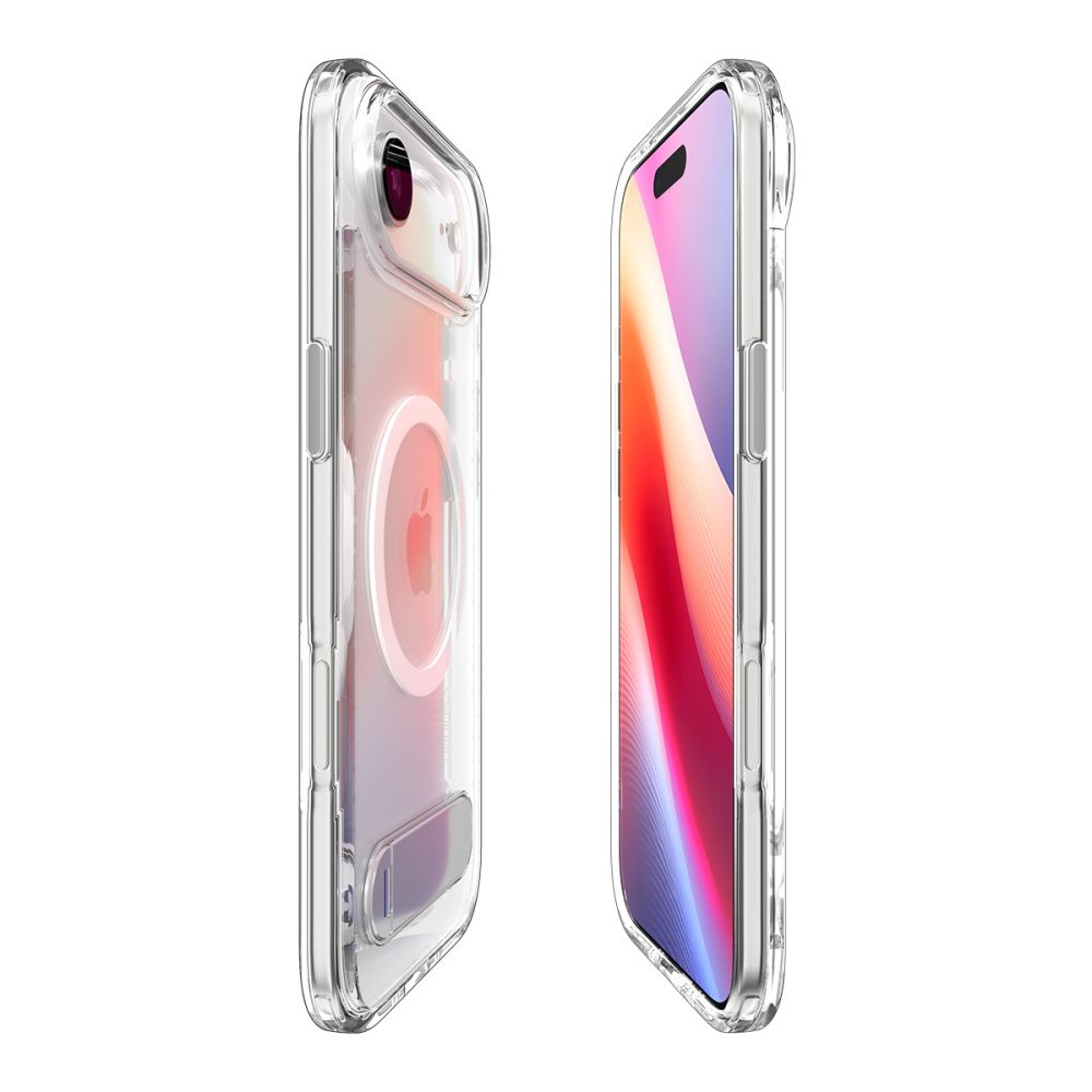 iTok webáruház - Spigen Spigen Ultra Hybrid "S" MagSafe tok iPhone 17 Air készülékhez (átlátszó és fehér) 5 Spigen Ultra Hybrid "S" MagSafe Case for iPhone 17 Air (átlátszó és fehér)