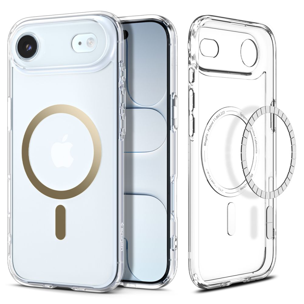 iTok webáruház - Spigen Spigen Ultra Hybrid MagSafe tok iPhone 17 Air készülékhez (átlátszó arany) 1 Spigen Ultra Hybrid MagSafe Case for iPhone 17 Air (átlátszó arany)