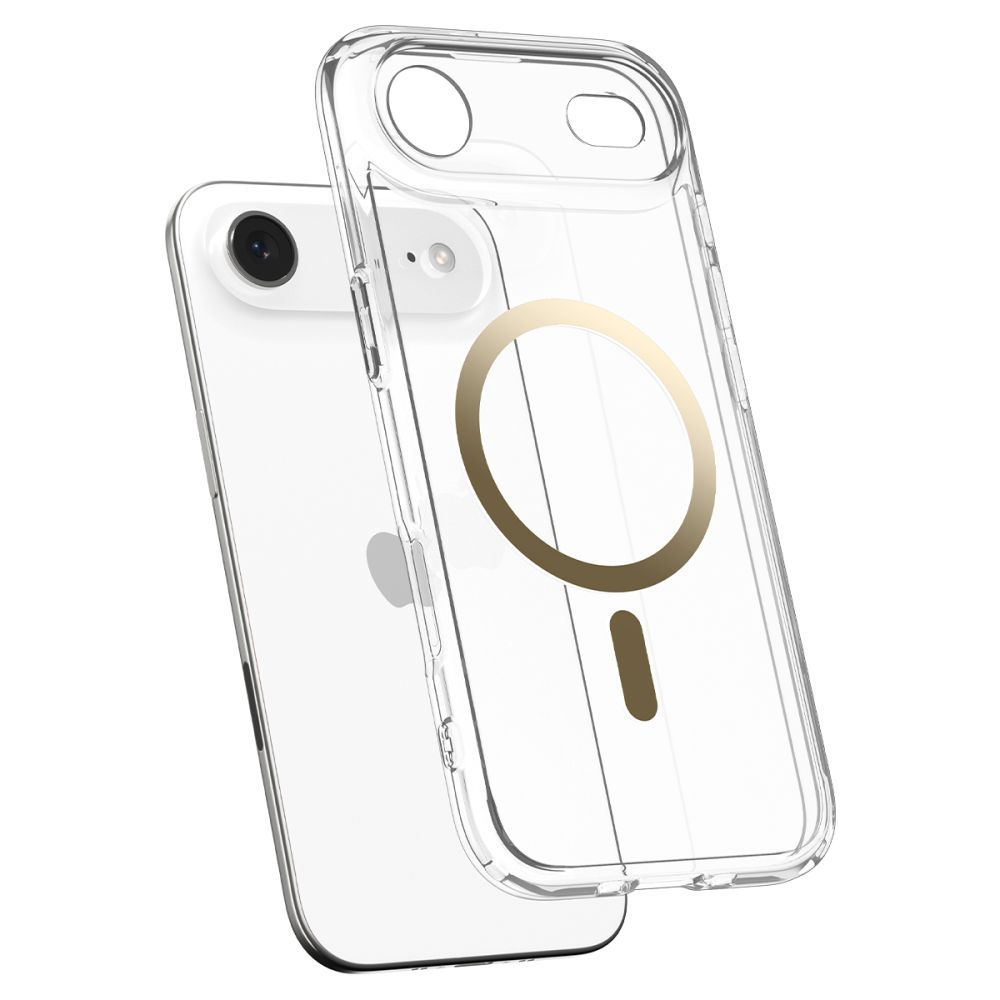 iTok webáruház - Spigen Spigen Ultra Hybrid MagSafe tok iPhone 17 Air készülékhez (átlátszó arany) 5 Spigen Ultra Hybrid MagSafe Case for iPhone 17 Air (átlátszó arany)
