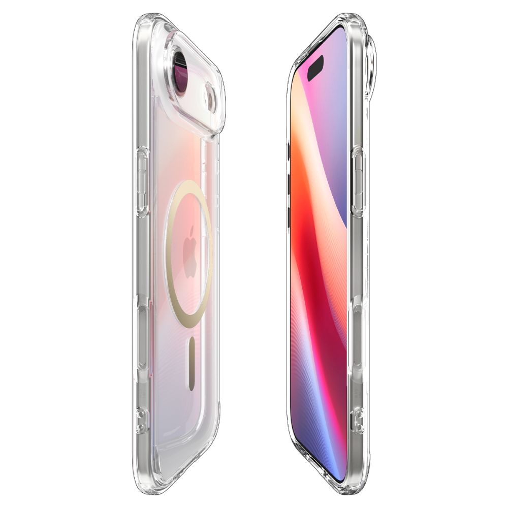 iTok webáruház - Spigen Spigen Ultra Hybrid MagSafe tok iPhone 17 Air készülékhez (átlátszó arany) 6 Spigen Ultra Hybrid MagSafe Case for iPhone 17 Air (átlátszó arany)