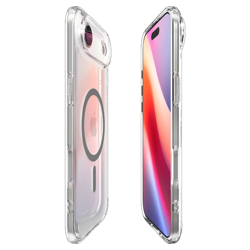 iTok webáruház - Spigen Spigen Ultra Hybrid MagSafe tok iPhone 17 Air készülékhez (átlátszó szürke) 6 Spigen Ultra Hybrid MagSafe Case for iPhone 17 Air (átlátszó szürke)