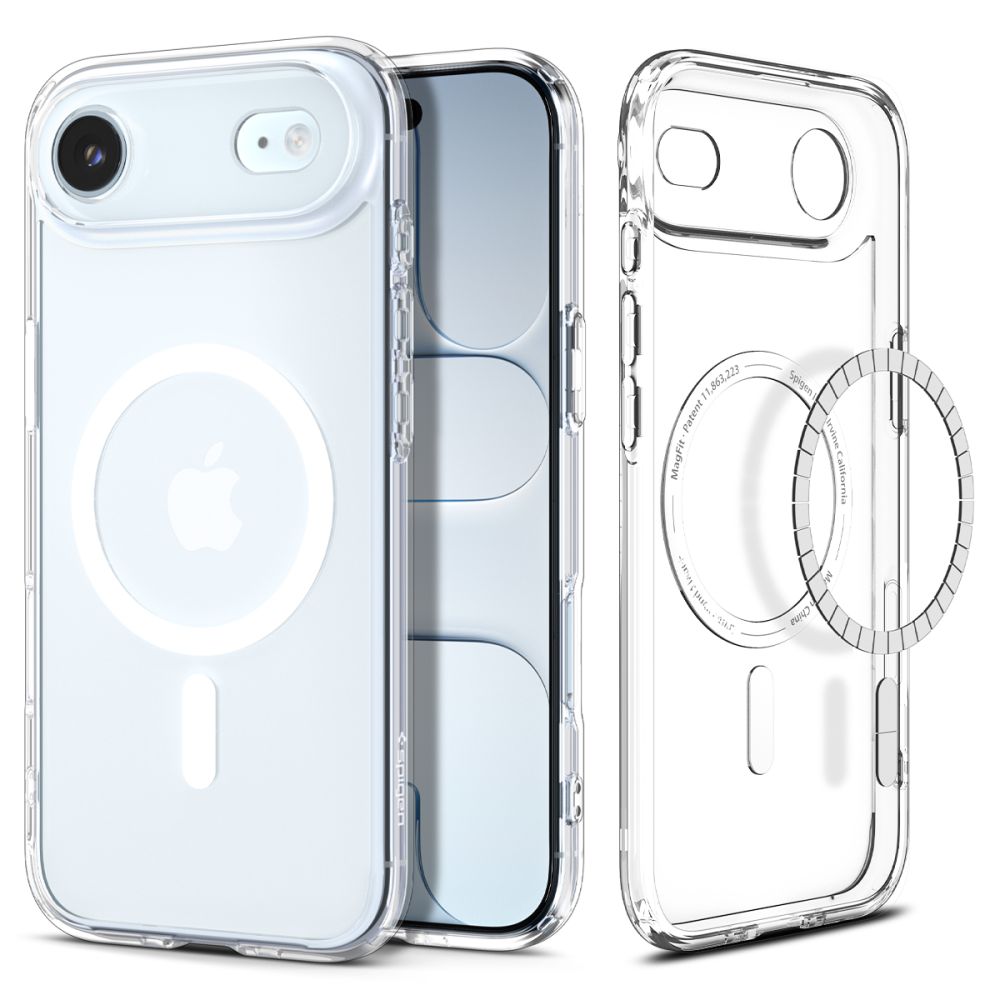iTok webáruház - Spigen Spigen Ultra Hybrid MagSafe tok iPhone 17 Air (átlátszó és fehér) 1 Spigen Ultra Hybrid MagSafe Case for iPhone 17 Air (átlátszó és fehér)