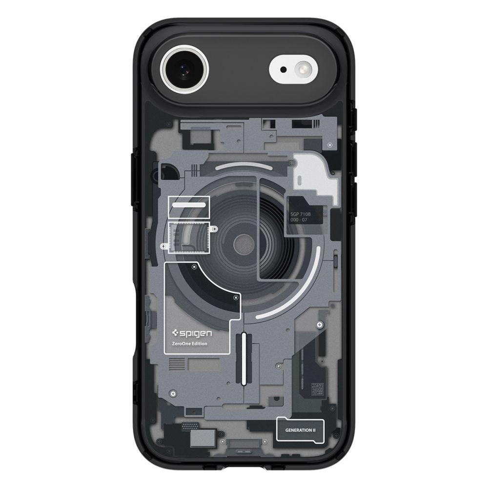 iTok webáruház - Spigen Spigen Ultra Hybrid MagSafe tok iPhone 17 Air készülékhez – fekete (fekete) 2 Spigen Ultra Hybrid MagSafe case for iPhone 17 Air Zero One (fekete)