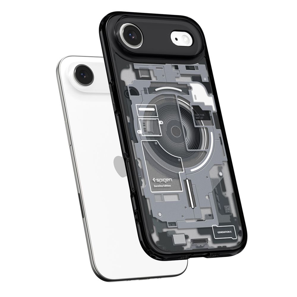 iTok webáruház - Spigen Spigen Ultra Hybrid MagSafe tok iPhone 17 Air készülékhez – fekete (fekete) 5 Spigen Ultra Hybrid MagSafe case for iPhone 17 Air Zero One (fekete)