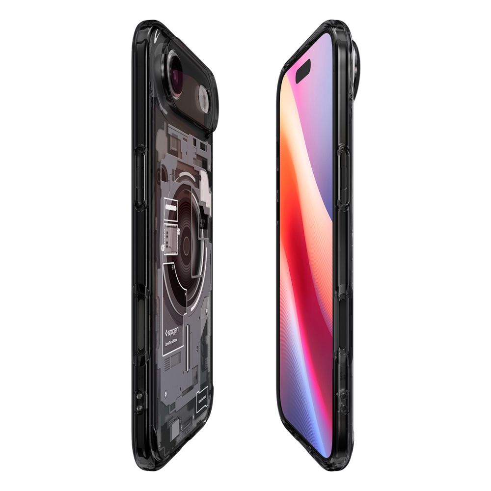 iTok webáruház - Spigen Spigen Ultra Hybrid MagSafe tok iPhone 17 Air készülékhez – fekete (fekete) 6 Spigen Ultra Hybrid MagSafe case for iPhone 17 Air Zero One (fekete)