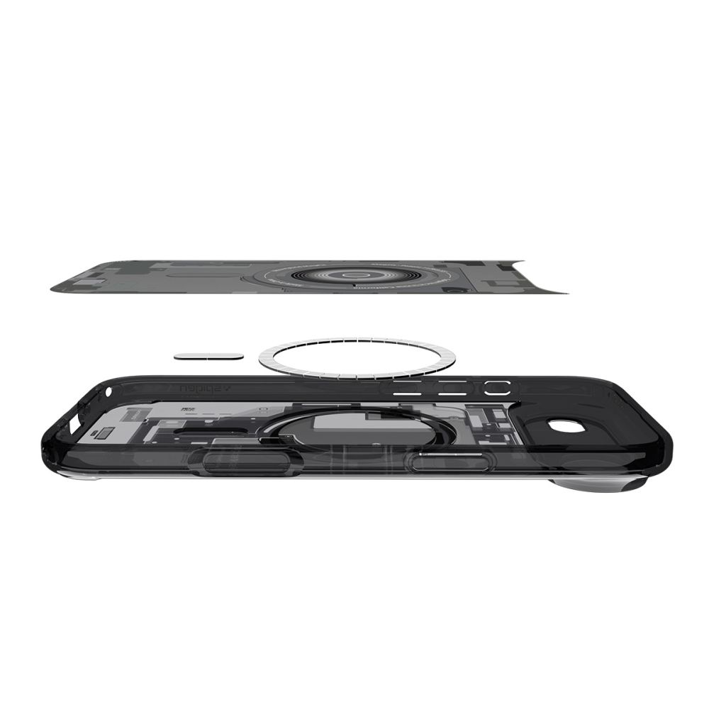 iTok webáruház - Spigen Spigen Ultra Hybrid MagSafe tok iPhone 17 Air készülékhez – fekete (fekete) 7 Spigen Ultra Hybrid MagSafe case for iPhone 17 Air Zero One (fekete)