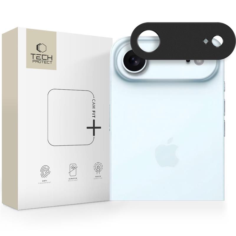 iTok webáruház - Tech-Protect Tech-Protect Camalloy Fit+ kamera lencsevédő iPhone 17 Air készülékhez (fekete) 1 Tech-Protect Camalloy Fit+ Case for iPhone 17 Air (fekete)