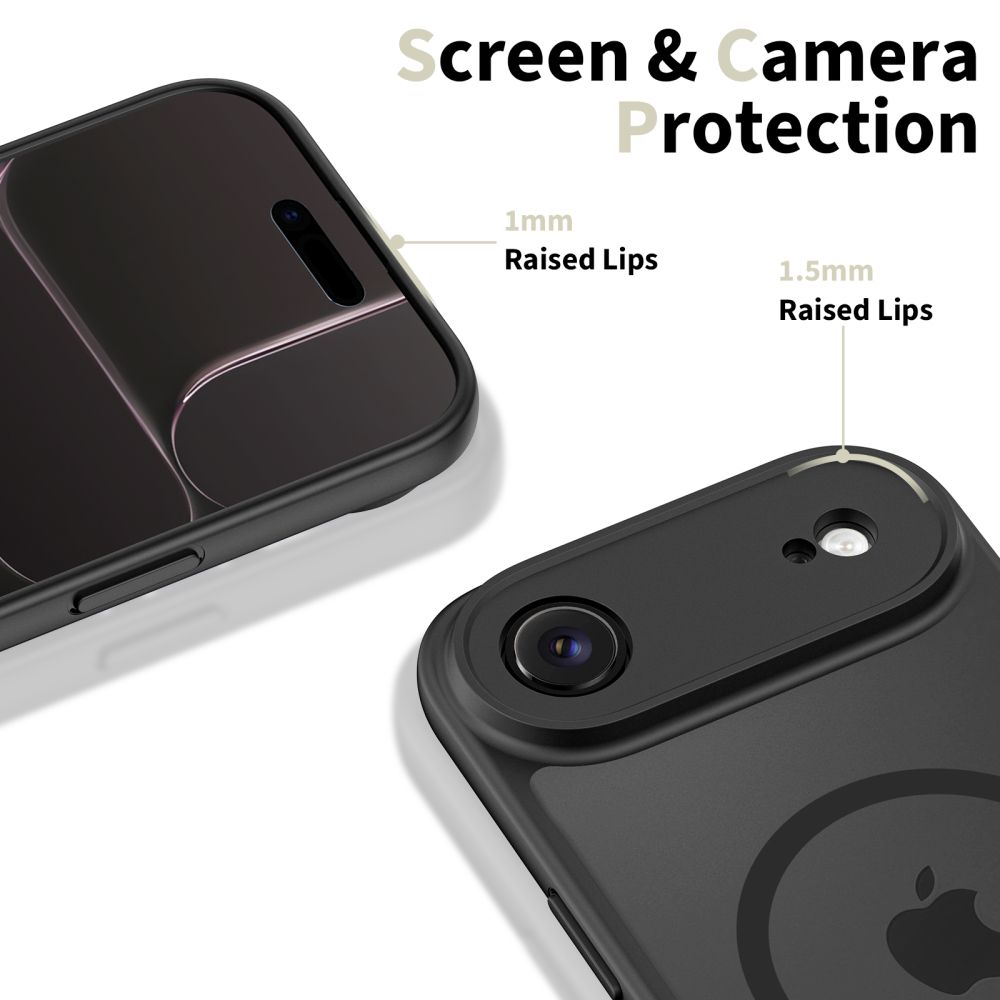 iTok webáruház - Tech-Protect Tech-Protect BasicMag MagSafe tok iPhone 17 Air készülékhez (matt fekete) 3 Tech-Protect BasicMag MagSafe Case for iPhone 17 Air (matt fekete)