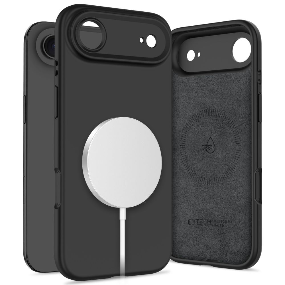 iTok webáruház - Tech-Protect Tech-Protect Silicone MagSafe tok iPhone 17 Air (fekete) 1 Tech-Protect Silicone MagSafe Case for iPhone 17 Air (fekete)