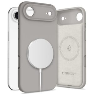 Tech-Protect szilikon MagSafe tok iPhone 17 Air készülékhez (szürke)