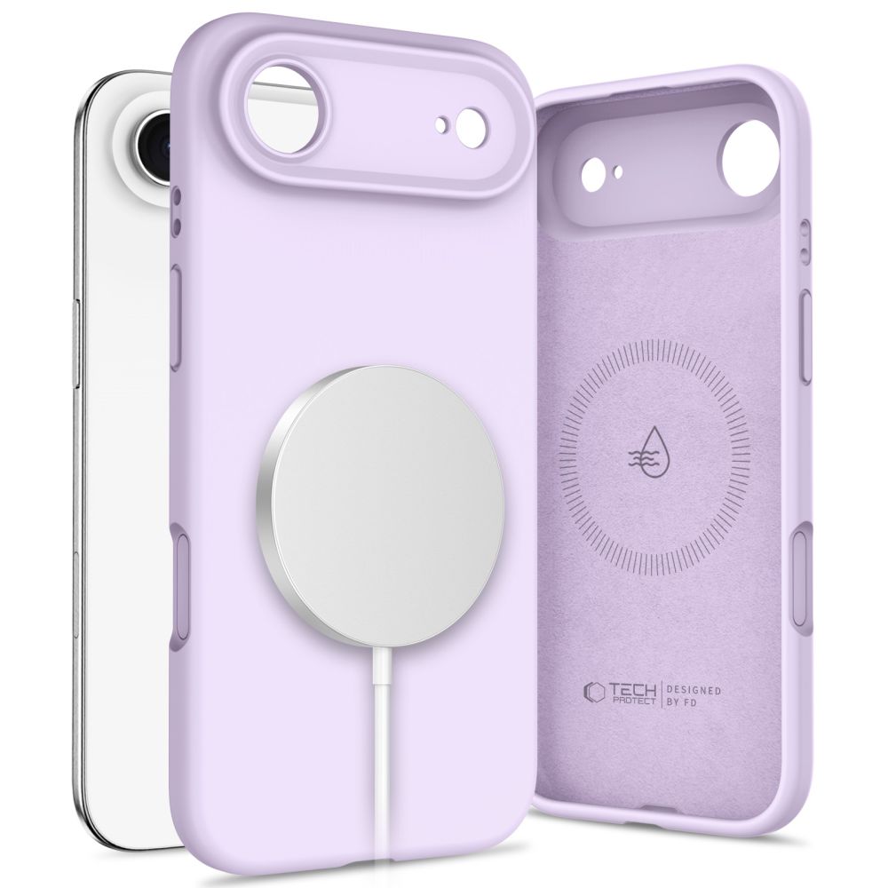 iTok webáruház - Tech-Protect Tech-Protect Silicone MagSafe tok iPhone 17 Air készülékhez (lila) 1 Tech-Protect Silicone MagSafe Case for iPhone 17 Air (lila)