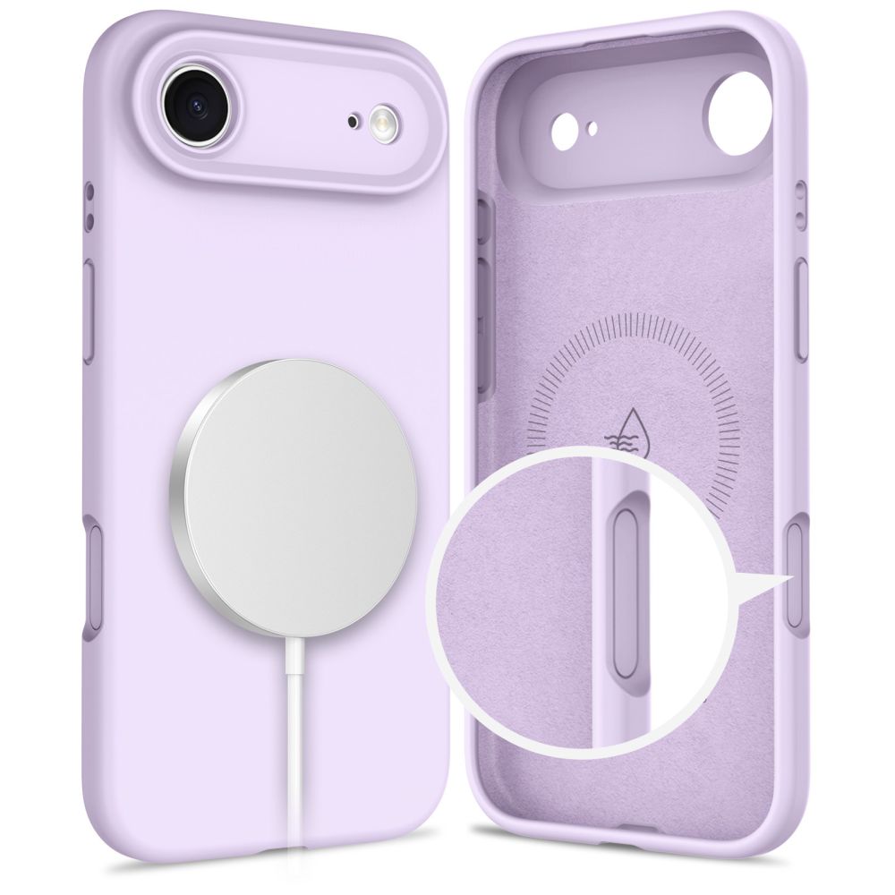 iTok webáruház - Tech-Protect Tech-Protect Silicone MagSafe tok iPhone 17 Air készülékhez (lila) 2 Tech-Protect Silicone MagSafe Case for iPhone 17 Air (lila)