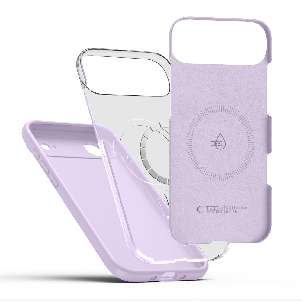 iTok webáruház - Tech-Protect Tech-Protect Silicone MagSafe tok iPhone 17 Air készülékhez (lila) 4 Tech-Protect Silicone MagSafe Case for iPhone 17 Air (lila)